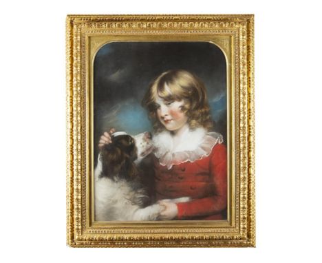 JOHN RUSSELL (1745-1806)Portrait of a Young Boy with a SpanielPastel, 60 x 44cmProvenance: Christie's, November 21st 2002, Lo