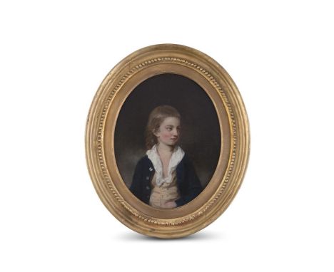 THOMAS HICKEY (1741 - 1824)Portrait of Charles GordonOil on canvas, oval, 28 x 23.5cm 