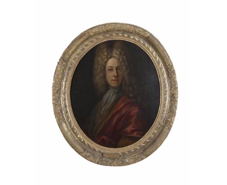 ATTRIBUTED TO SIR GODFREY KNELLER (1646-1723)Portrait of James, 2nd Marquess of AnnandaleOval oil in canvas, 72 x 60cmThe fra