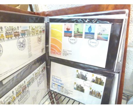 FIRST DAY COVERS. Album of first day cover British Isles postage stamps