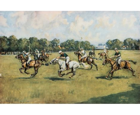 A polo print by Lionel Edwards (British, 1877-1966)
titled 1st Bn. v. 2nd Bn. THE DURHAM LIGHT INFANTRY, TOULSTON, 24 AUGUST 
