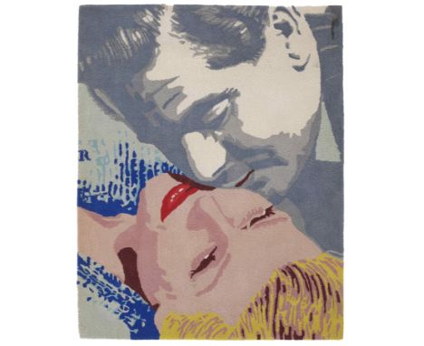 BERNARD RANCILLAC (Born 1931) Le baiser  circa 1989 monogrammétapisseriesigned with the artist's initialtapestry184 x 150 cm.