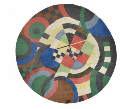 AFTER SONIA DELAUNAY (1885-1979)Tondo  étiquette édition Artcurial numéroté 12/100 au reverstapisserieArtcurial label with ed
