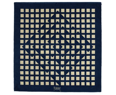 YVARAL (JEAN-PIERRE VASARELY) (1934-2002)Sans titre 1975 signé; signé et numéroté 17/24 au reverstapisserie signed; signed an