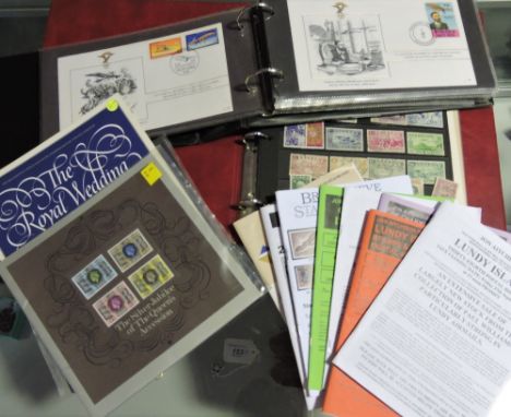 50 Aviation covers in album with older stamp album, good early Ethiopia and France, also GB presentation packs with quantity 