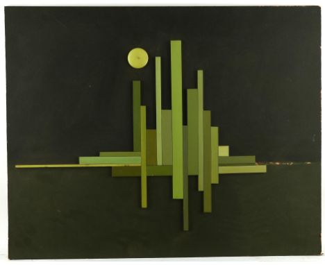 John Stockle (British 1928-2000), Abstract, oil on canvas, signed middle left, 61 x 77cm. framed; together with a similar sub