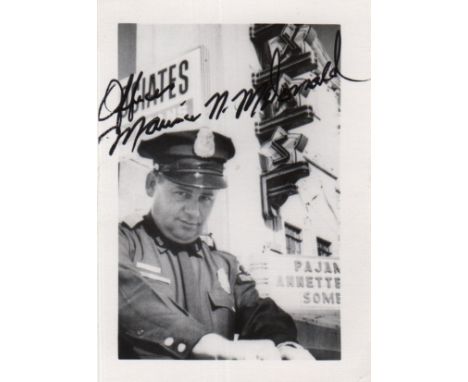 MCDONALD MAURICE 'NICK': (1928-2005) American Police officer who arrested Lee Harvey Oswald following the assassination of Jo