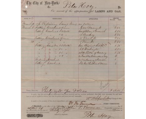 TWEED WILLIAM M. 'BOSS': (1823-1878) American Politician, a member of the New York State Senate and head of the Tweed Ring wh
