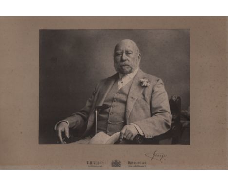 PRINCE GEORGE: (1819-1904) Duke of Cambridge, grandson of King George III and cousin of Queen Victoria. Commander-in-Chief of