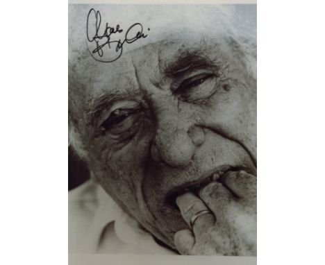 BUKOWSKI CHARLES: (1920-1994) German-American Poet &amp; Novelist. Signed 5 x 7 photograph of Bukowski in a close-up portrait