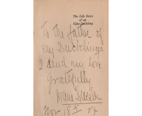 DRESSLER MARIE: (1868-1934) Canadian-American Actress, Academy Award winner. Book signed and inscribed, a hardback edition of