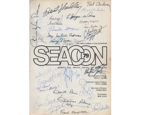SCIENCE FICTION: A printed 4to official souvenir brochure for Seacon ’79, the 37th World Science Fiction Convention at the Me