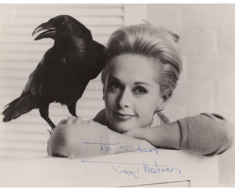 HEDREN TIPPI: (1930-&nbsp;&nbsp;&nbsp;&nbsp; ) American Actress. Vintage signed and inscribed 9.5 x 7.5 photograph of Hedren 