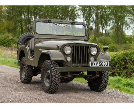 Registration - MWV 589JChassis No. - 8305014272157M.O.T. - ExemptOdometer - 93,153One of very few Kaiser CJ-5 Jeeps in the co