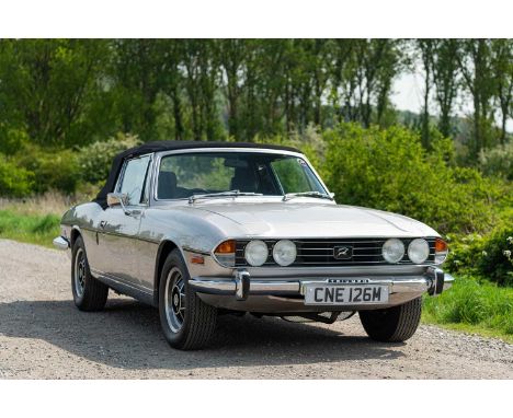 Registration - CNE 126MChassis No. - LD/32875-0M.O.T. - ExemptOdometer - 48,511This classic 1974 Triumph Stag is stylishly fi