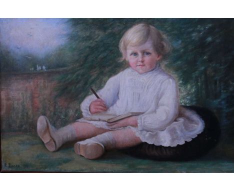 R LUCAS (BRITISH, 19TH/20TH CENTURY) Young Childsigned R Lucas and dated 1915 lower right, oil on canvas50 x 75cmQty: 1