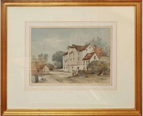 ^ ARTHUR EDWARD DAVIES R.B.A R.C.A (BRITISH, 1893-1988) 'Ellingham Mill'signed A E Davies lower right, pencil and watercolour