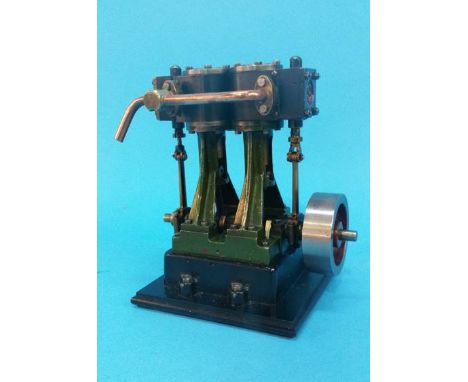 A Stuart No D 10 Twin cylinder stationary engine
