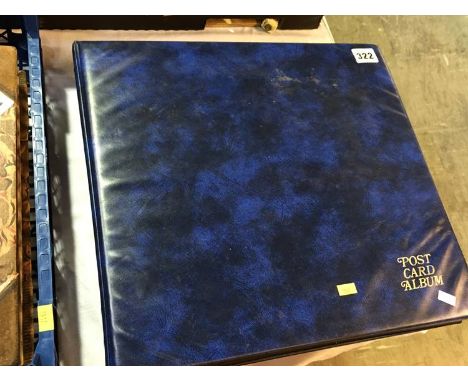 A large post card album and contents