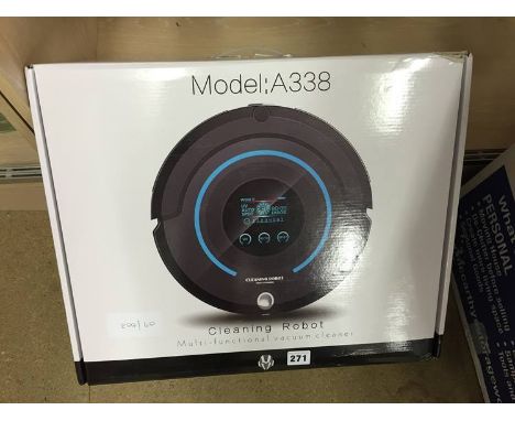 A Cleaning Robot Vacuum, model A338