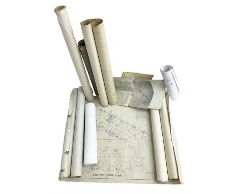 Collection of architectural plans and drawings related to The Grand Hotel, Scarborough, predominantly by Spiers and Pond Surv