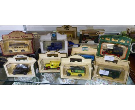A collection of Days Gone, Oxford and Lledo model vehicles, including Eddie Stobart, all boxed 
