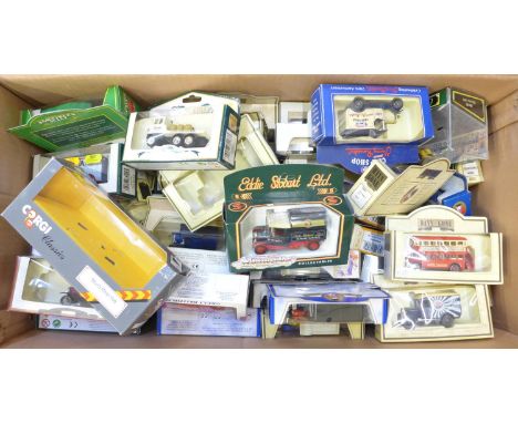 A large collection of model vehicles including Corgi, Days Gone, Lledo, etc. 