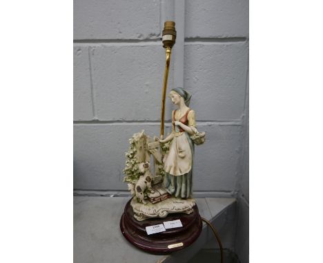 A Giuseppe Armani figural table lamp **PLEASE NOTE THIS LOT IS NOT ELIGIBLE FOR POSTING AND PACKING** 