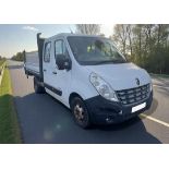 2012 RENAULT MASTER ML35 TWDCI 150 LOW ROOF D/CAB CHASSIS – DROPSIDE WITH TAIL LIFT