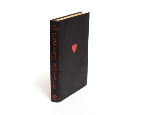 Fleming (Ian) Casino Royale, Cape, 1953, first edition, H.M.S Dolphin stamp and ink number to front pastedown, original black