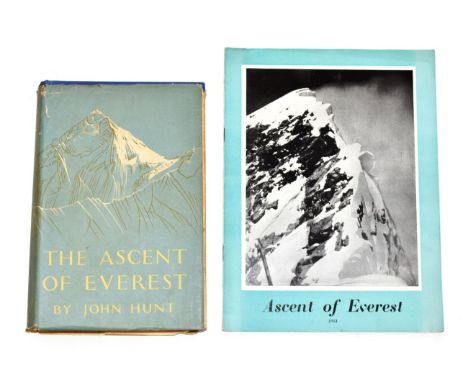 Everest Expedition Ascent of Everest 1953, illustrated souvenir programme to accompany the lectures given by members of the s