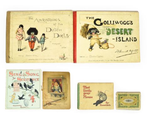 Upton (Bertha and Florence K.) The Golliwogg's Desert Island, Longmans Green, no date, cloth-backed pictorial boards; idem, T