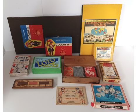 VINTAGE BOARD GAMES INC BUCCANEER, COMMONWEALTH TRADER, CRAZY POST (9)