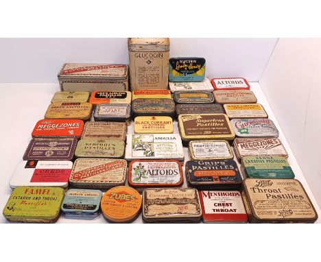 36 VINTAGE ADVERTISING TINS
