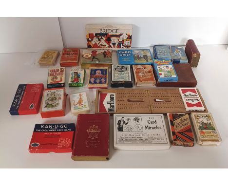 VINTAGE BOARD GAMES INC CRIBBAGE, CARD GOLF, TEST PILOT ETC (23)