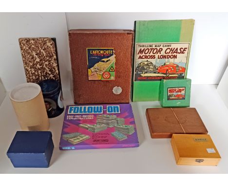 VINTAGE BOARD GAMES INC L'AUTOROUTE, FOLLOW ON, MOTOR CHASE ACROSS LONDON (6)