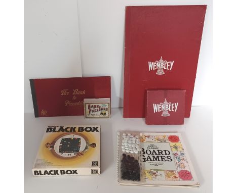 VINTAGE BOARD GAMES BANK TO PICCADILLY, WEMBLEY, BLACK BOX, CLASSIC BOARD GAMES
