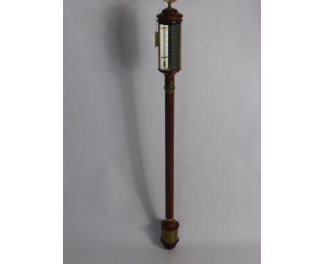 A Nautical Stick Barometer with Gimbel Mount.