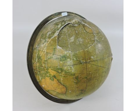 A 19th century Carys New Terrestrial globe, 30cm diameter