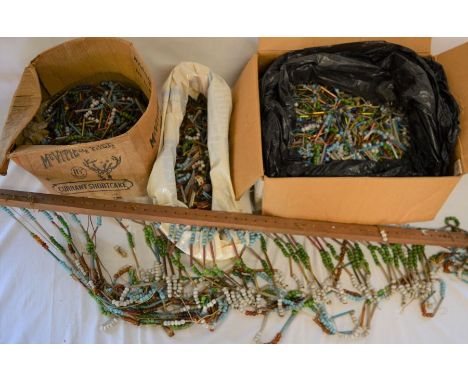 Very large quantity of vintage glass beads&nbsp;