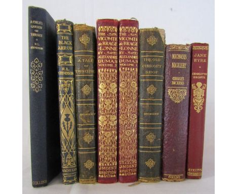 Collection of books - A child's garden of verses - RL Stevenson, The Black Arrow - Robert Louis Stevenson, A tale of two Citi