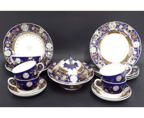 Ashworth Brothers Japan pattern Real Ironstone China part dinner service comprising lidded tureen, four dinner plates, two se