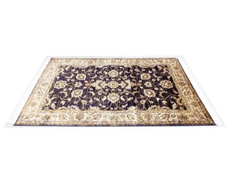 Ziegler carpet with blue ground, 90.5'' x 63''