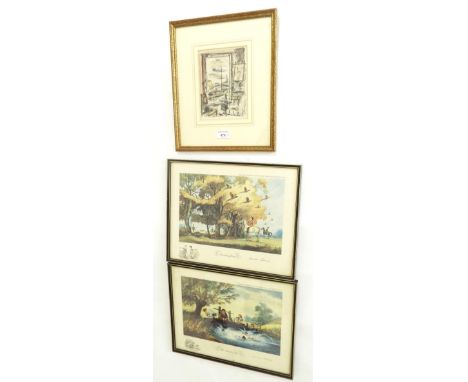 After Andre Dignimont (1891-1965) -  'La Belle Amore', a lithographic print from a limited edition printed circa 1930, a view