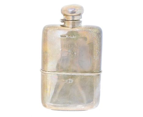 A Victorian silver hip flask, Edward Osborn Marples, Chester, 1899, gross weight 7.31ozt.Condition report: Overall condition 