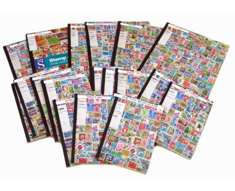 All World stamp collection in approximately 80 small stockbooks, each containing small collections from individual countries,