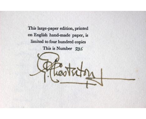 Chesterton, G. K. Ubi Ecclesia, with Drawings by Diana Murphy, London: Faber & Faber, 1929, large paper edition numbered 235 