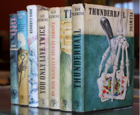 Fleming, Ian. Thunderball, first edition, London: Jonathan Cape, 1961, unclipped dust-jacket, owner inscription dated Septemb