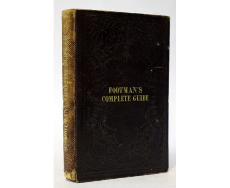 The Footman's Guide or the Art of Waiting at Table, James Williams, fifth edition, London, circa 1860, scarce book describing