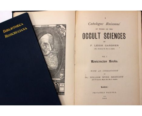 Freemasonry / Occult Interest. A Catalogue Raisonné of Works on the Occult Sciences, by F. Leigh Gardner, first edition, Lond